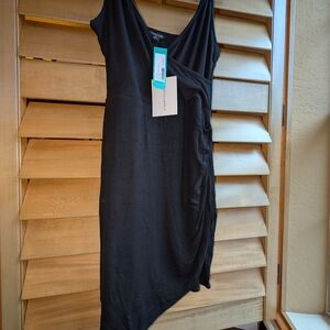 41 Hawthorn Black Asymmetrical Sheath Dress Cocktail